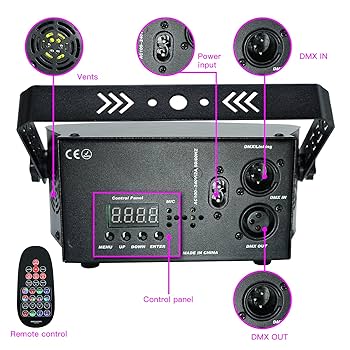 Amazon.com: AMKI DJ Disco Lights, 15 Eyes RGB Party Stage